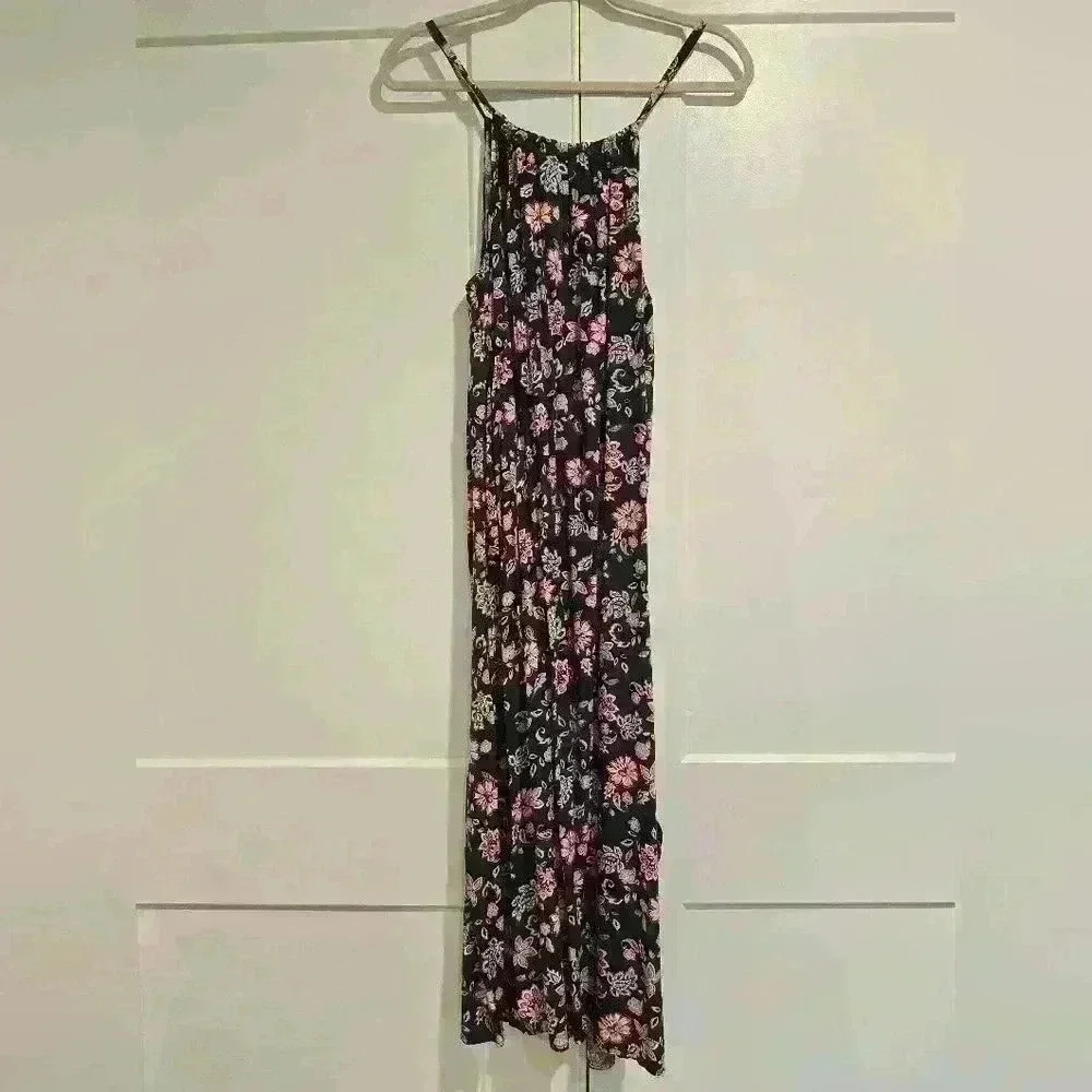 Gap Navy Floral Maxi Dress